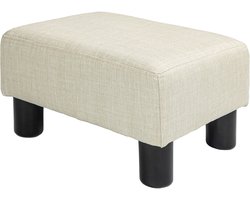 HOMCOM - Voetenbank - Polyester - 40x30x24cm - Beige