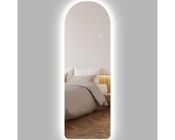 HOMCOM-Volle lengte spiegel-gehard glas-40x3x120cm-Transparant