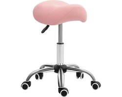 HOMCOM-Woonkamerkruk-Polyurethaan-48x47x57cm-Roze