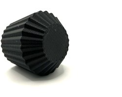 Home 3D® – Kastknop Zwart – Set van 4 – Deurknoppen voor Kasten – Incl. Bevestigingsmateriaal – Ontworpen en Gemaakt in Nederland