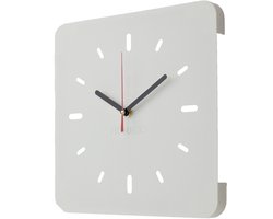 Home 3D® - Moderne Stille Wandklok Wit – Voor Keuken en Binnengebruik – Gemaakt en ontworpen in Nederland