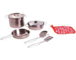 Home and Kitchen Stalen pannenset 8 delig