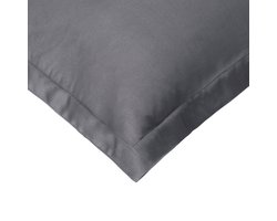 Home by TEMPUR® kussensloop 60 x 50 cm – Antraciet – Zijdezacht Bamboe – Strijkvrij – Geschikt Voor Droger