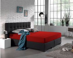 Home Care - Dubbel Jersey - Hoeslaken - 80/90/100x200/220 - Rood
