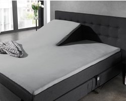 Home Care - Split Topper Hoeslaken - Jersey Lycra – grijs - splittopper – 120/140x200cm