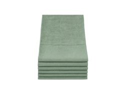 Home Collection-Theedoek-6 stuks-50x70 cm - Groen linnenlook- 100% Katoen