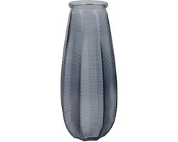 Home deco factory Bloemenvaas Capella - boeket - glas - grijs- H28 cm