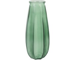 Home deco factory Bloemenvaas Capella - boeket - glas - groen- H28 cm