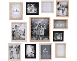 Home deco factory collage fotolijst - 12 foto's - hout - decoratie
