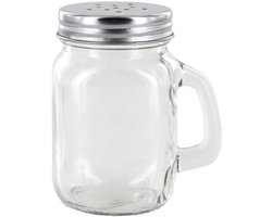 Home Deco Factory Peper en Zoutstrooier - glas - 120 ml - 5 x 9 x 5 cm - transparant - kruidenpotje