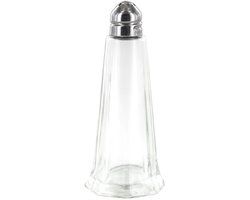 Home Deco Factory Peper en Zoutstrooier - glas - 50 ml - H11 cm - transparant