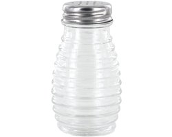 Home Deco Factory Peper en Zoutstrooier - glas - 80 ml - 5 x 9 x 5 cm - transparant - kruidenpotje