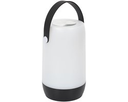 Home deco factory Portable tafellamp/camping lamp - zwart - touch - batterij of usb - binnen/buiten