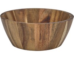 Home Deco Factory Schaal - D20 cm - acacia hout - rond - fruitschaal - kom