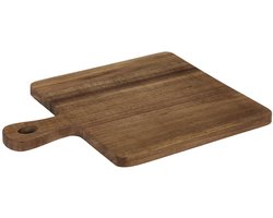 Home Deco Factory Serveerplank - acacia hout - D20 cm - vierkant - borrelplank/kaasplank