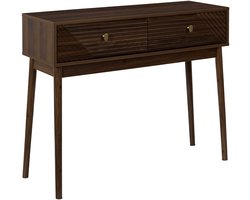 Home Deco Factory Tiff Sidetable Consoletafel 100x80x35 cm - Bruin