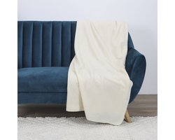 HOME DECO FACTORY - Zachte Fleece Deken voor op de Bank – Warme en Ademende Fleece Deken voor Slaapkamer, Sofa, en Bed – Ideaal voor Koude Avonden, Comfortabel en Lichtgewicht, Machinewasbaar