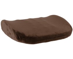 Home Deco Factory Zitkussen stoel - bruin - B33 x H9 cm - bureaustoel/autostoel