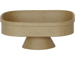 Home Déco schaal op voet rechthoekig