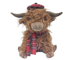 Home & Deco XL Deurstopper schotse hooglander schotse ruit rood 1.5 kilo