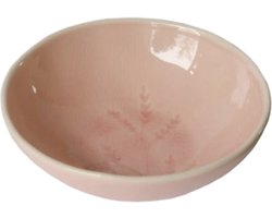 Home Delight - Kom 'Rosa' (Keramiek, Ø 13 x 4.5cm, roze)