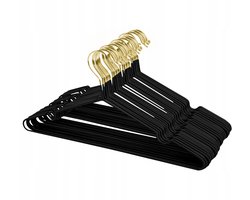 Home Essentials - Kledinghangers - Set van 20 stuks - Universeel Design - Anti-Kreuk - Duurzaam & Stevig - Zwart