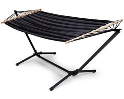 HOME hangmat met standaard - Extra stabiel - 290 x 100 cm