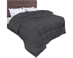 Home Idea’s - Luxe bedrukt dekbed - Hoesloos Dekbed - Dekbed zonder overtrek - Lits Jumeaux - 240 x 220 - All Year - Grijs