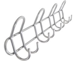 HOME It® kapstok met 4 haken Ø8 mm x 54,5×6,5 x 13 cm satijn