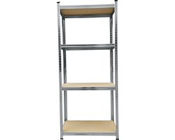 HOME It® Work Stalen Stellingkast, 4 Planken, max 200 kg, 150x70x30cm