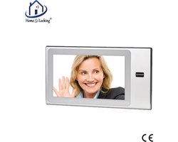 Home-Locking binnen bedieningspaneel 7" voor deur videofoon 4 draads met aanraak scherm.DT-1123B