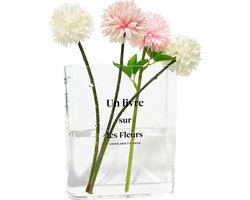 Home & Marker - Boek Vaas - Boekvaas - Bloemenvaas - Bloemen Vaas - Plastic Vaas - Kunststof Vaas - Kleine Vaas - FLOWERFRAME