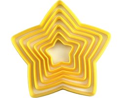 Home & Marker - Koekjes Vormen - Uitsteekvormpjes - Uitsteekvorm Ster - Koekjes Uitstekers - Koekjes Bakken - 6-delig - STARCUTS