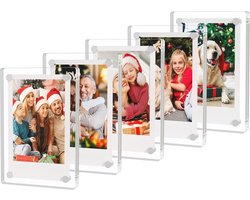 Home & Marker - Magnetische Fotolijstjes 5 Stuks - Fotolijsten Collage voor Koelkast - Fotolijst - Fotokader - FRAMIFY