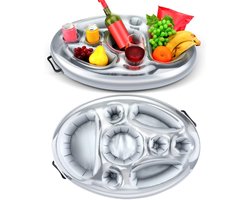 Home & Marker - Opblaasbare Zwembad Bar - Drijvend Dienblad - Spa Bar - Zwembad Accessoires - (68x23x10cm) - FLOATPLATI