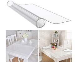 Home & Marker - Tafelbeschermer Transparant - 160x90cm - Tafelzeil - Tafelkleed Plastic - Tafel Beschermer - Bureau Onderlegger - Bureauonderlegger - DURACOVER