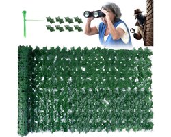 Home & Marker - Tuinafscheiding - Tuinscherm - Balkonscherm - Tuinscherm Uittrekbaar - Balkon Scherm - Tuin Scherm - 0.5 x 3m - LEAFPANEL
