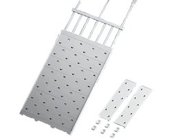 Home & Marker - Uitbreidbare planken, kastspanrek, verstelbaar telescopisch opbergrek, kledingkast, organizer, scheidingswand, 24 cm breed (lengte 50-80 cm) - SHELFEXPEND