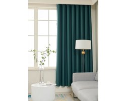 Home of Curtains – RUBEN basisserie – gordijn met ringen – verduisterend – kant-en-klaar – 150 x 250 cm (b x h) – oudhollandsgroen