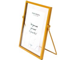 Home Society - Fotolijst Koper - Goud - Kader - 10 x 15 cm / 14 x 20 cm - Smalle Lijst van Metaal