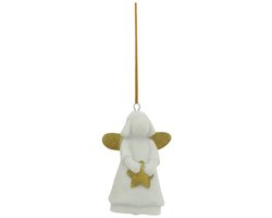 Home Society Kerst Hanger Engel Porselein Alva S