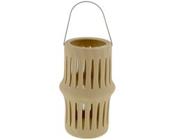 Home Society - Lantaarn - Bree - M - 10.5x17cm - Porselein - Beige