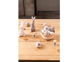Home Society - Votive - Mini kaarsen in glaasjes - nude/beige - set van 6 windlichtjes - ideaal als cadeau