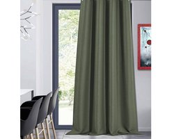 Home Style Kant en Klaar Gordijn – Verduisterend – Met Ringen – 135x260 cm – Groen