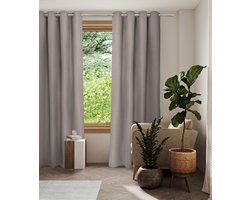Home Style Thermisch Gordijn – Lichtdoorlatend – Met Ringen – 140x250 cm – Beige