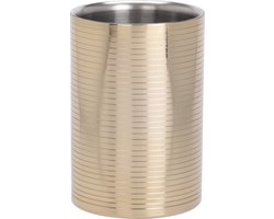 Home & Styling Champagne/Wijnkoeler RVS shiny - Ø12xH20cm - Goud