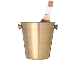 Home & Styling Champagne/Wijnkoeler RVS shiny - Ø22cm - ZILVER