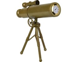 Home Styling Collection Decoratieve klok TELESCOOP metaal 23 cm