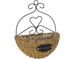 Home Styling Collection Hangend plantenbak in de vorm van een mand