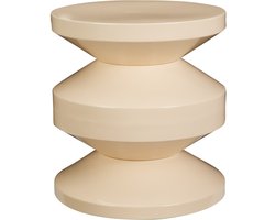 Home Styling Collection - Metalen bijzettafel TAFEL, 31 cm - beige